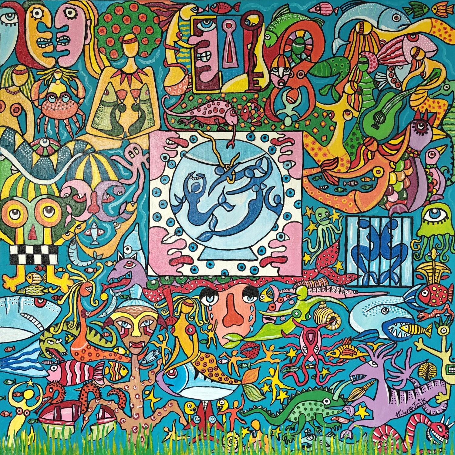 Libertad 2 Henri Wojcik Original painting for sale