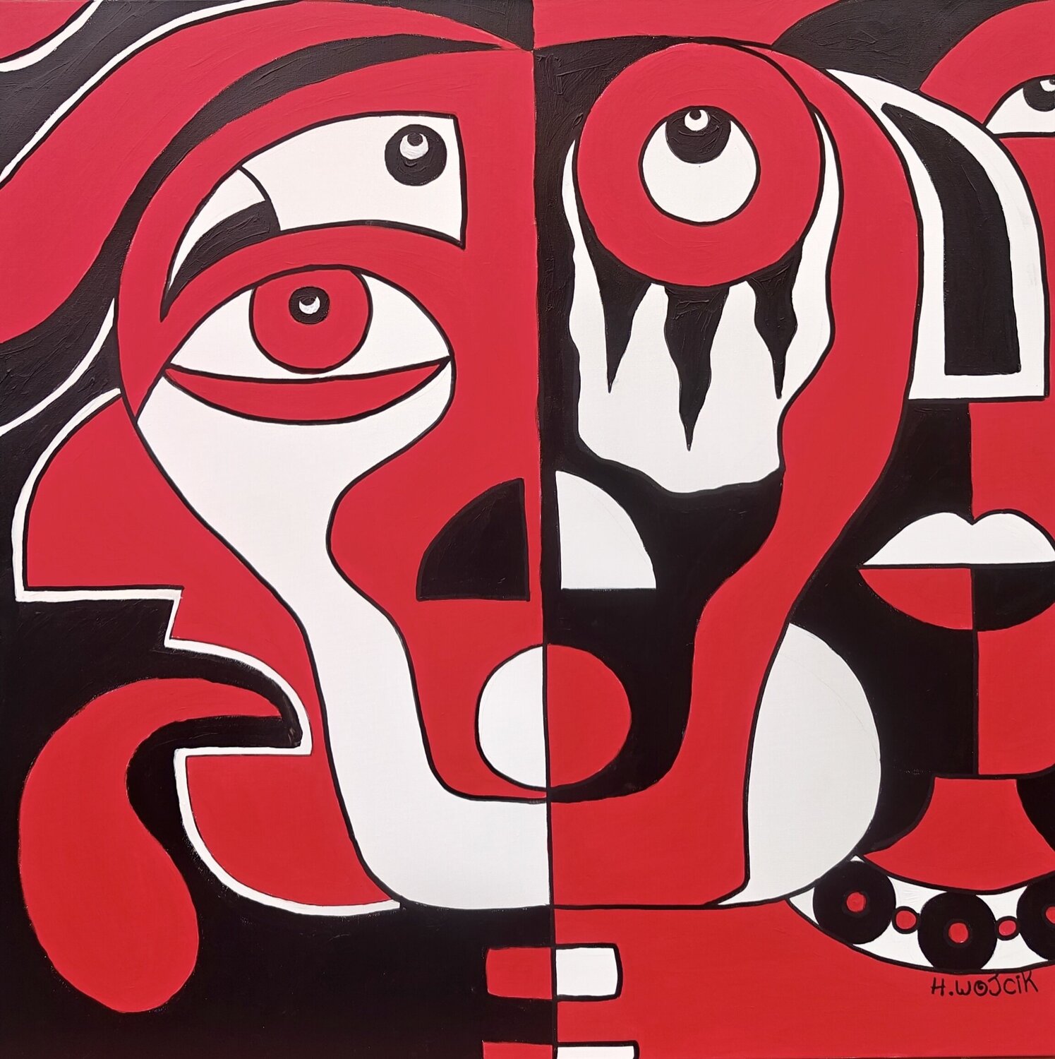 Raide Henri Wojcik Original painting for sale