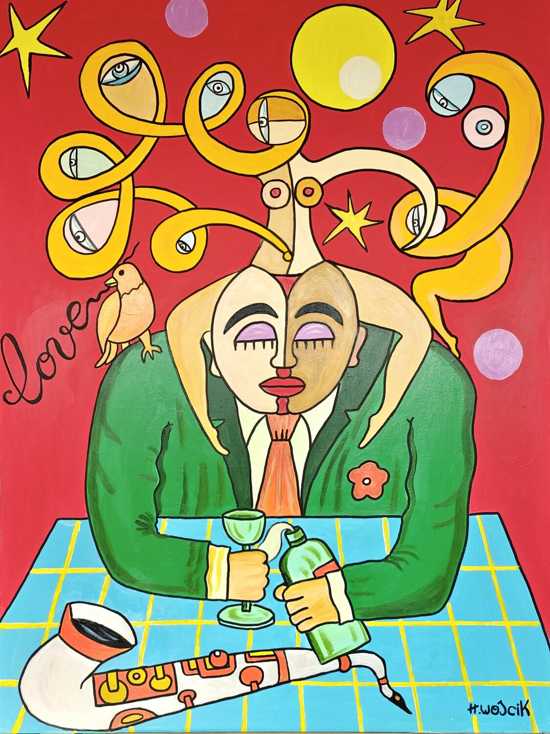 Bipolaire Henri Wojcik Original painting for sale