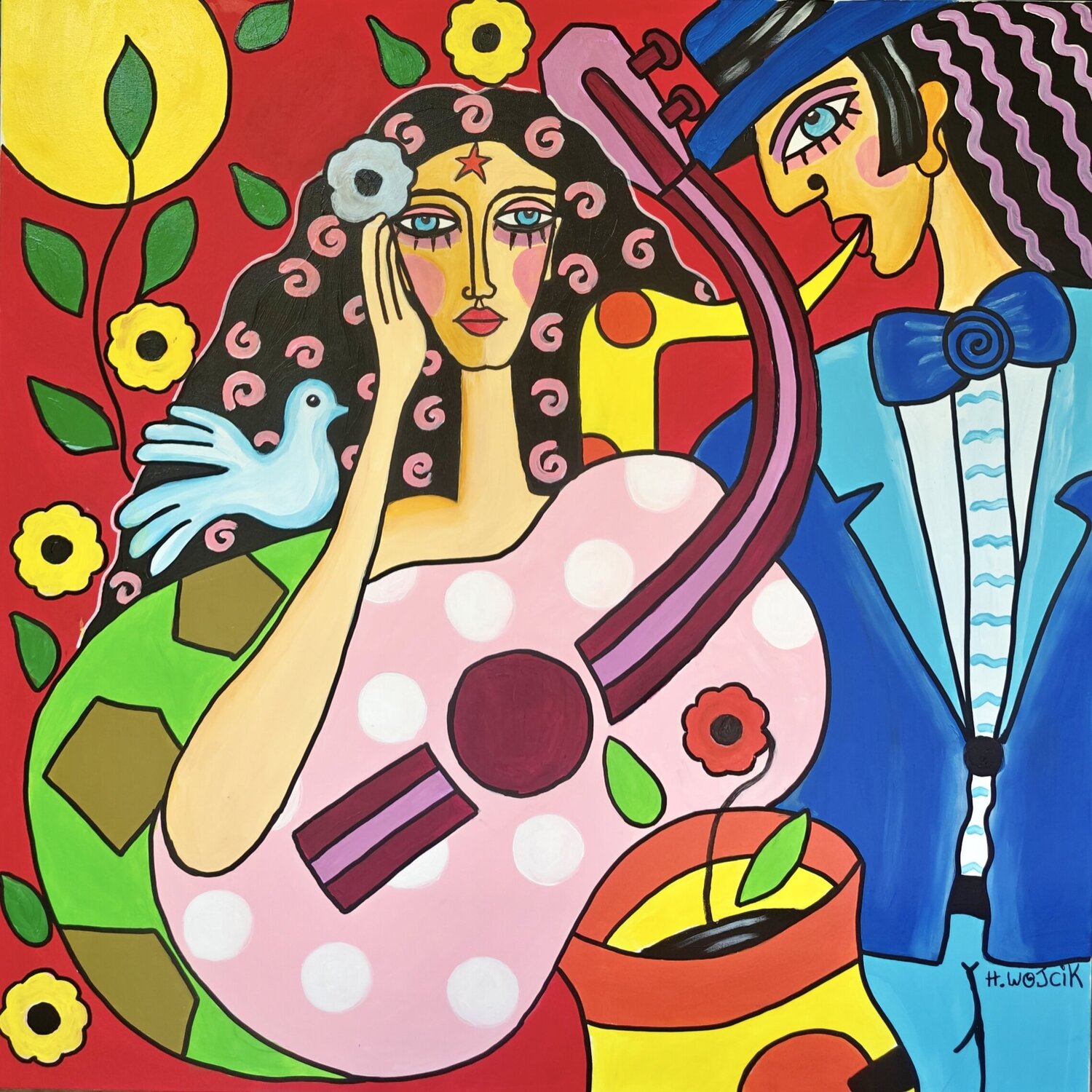 Esmeralda Henri Wojcik Original painting for sale