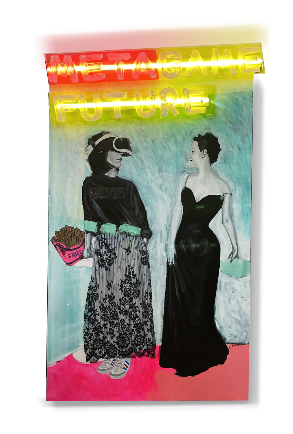 Méta game futur Johanne Cinier Original painting for sale