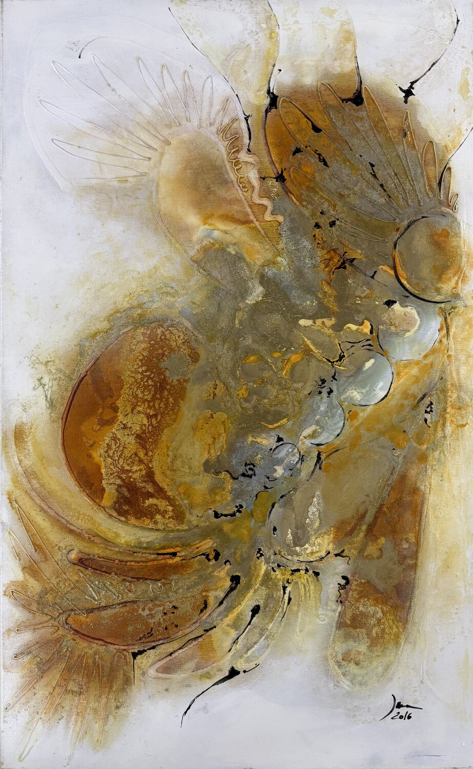 Tablets for warm heart II Ina Pricop Arad Original painting for sale