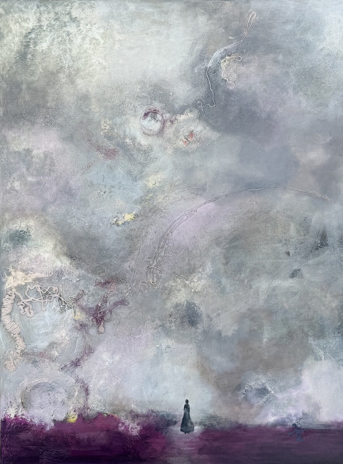 Facing the storm Ina Pricop Arad Original painting for sale