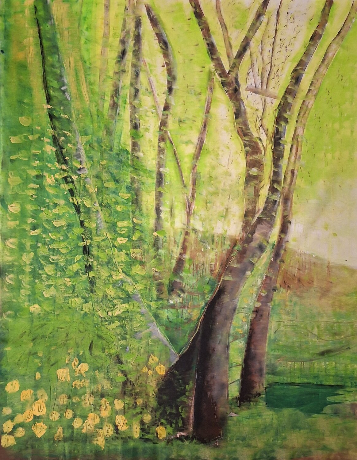 Antilopenwald Fritz Vogel Original painting for sale