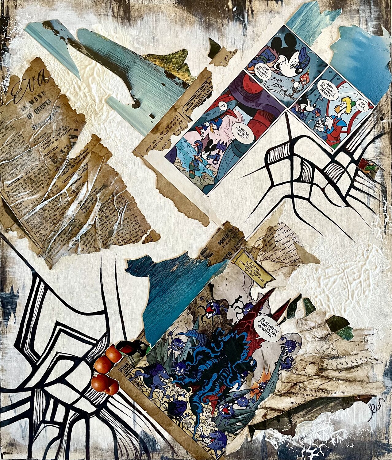 Far Away, Beyond the Known Realms Amalia Cavallaro Original painting for sale