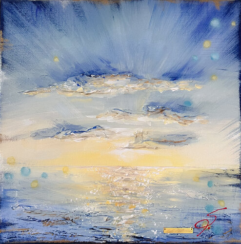 Wasser / Horizont (Water / Boundary) by Tanja Streichert, Painting for Sale on Select