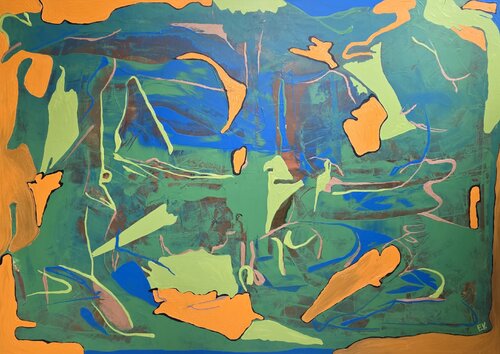 "Wild bloom field" by Erika Vilimaitytė, Painting for Sale on Select