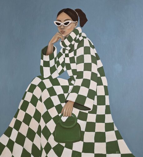 "Poised" by Erika Vilimaitytė, Painting for Sale on Select
