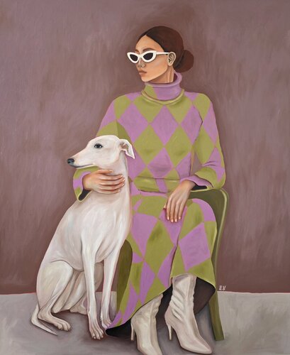 "Guard" by Erika Vilimaitytė, Painting for Sale on Select
