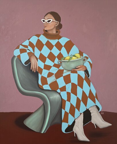 "When life gives you lemons" by Erika Vilimaitytė, Painting for Sale on Select