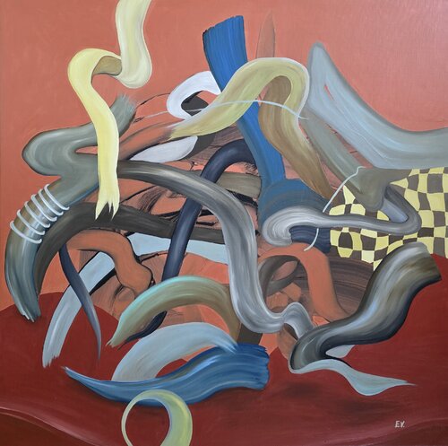 "Tangled thoughts" by Erika Vilimaitytė, Painting for Sale on Select