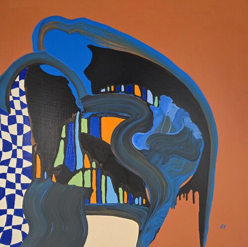 "The blue bloom" by Erika Vilimaitytė, Painting for Sale on Select