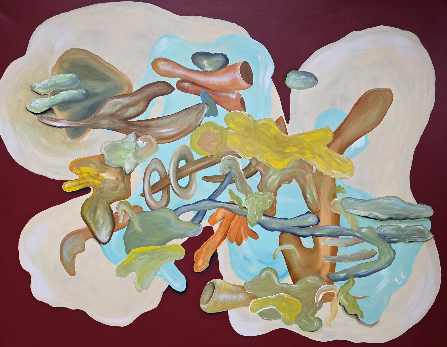 "Where matter dreams" Erika Vilimaitytė Original painting for sale