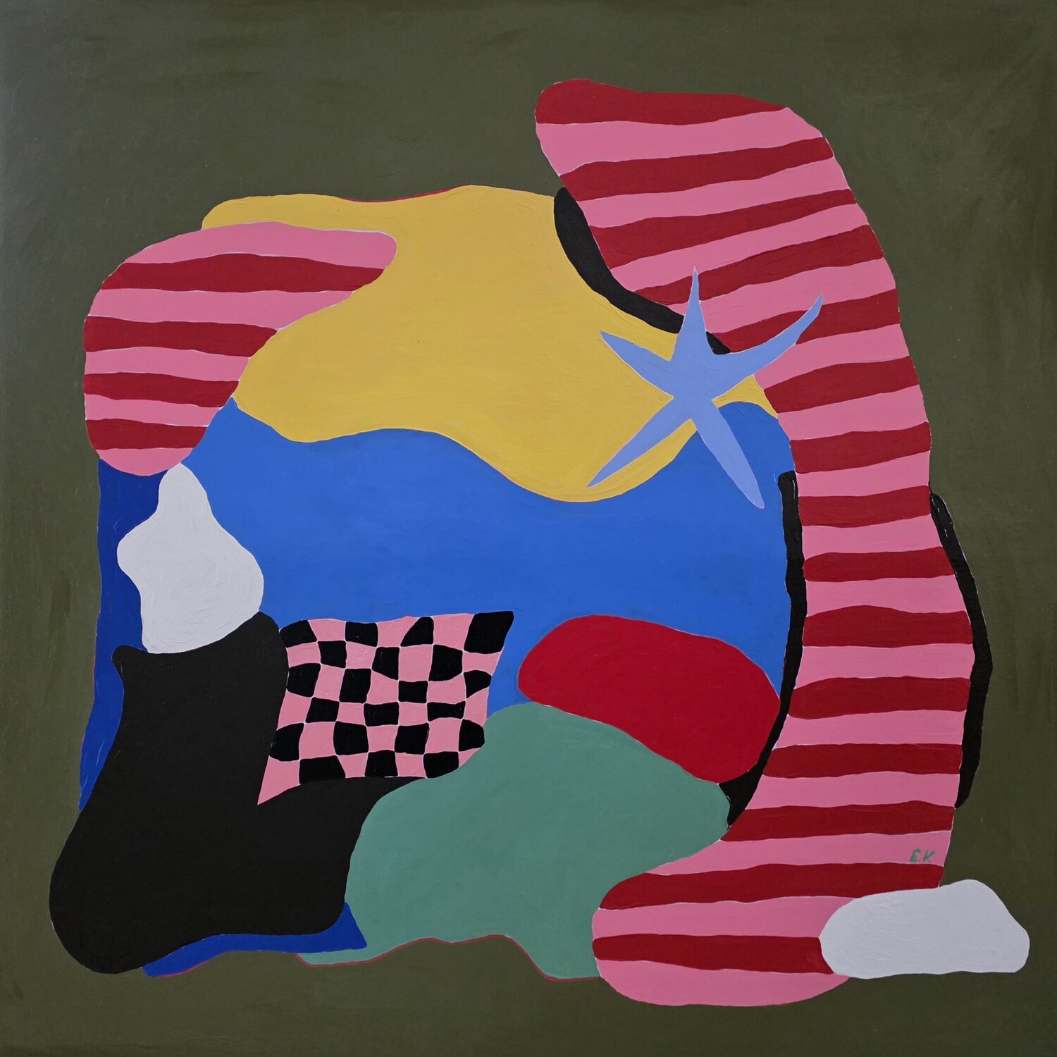 "Pieces of summer" Erika Vilimaitytė Original painting for sale