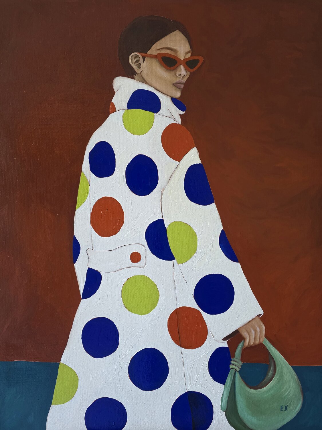 "Dont Look Back" Erika Vilimaitytė Original painting for sale