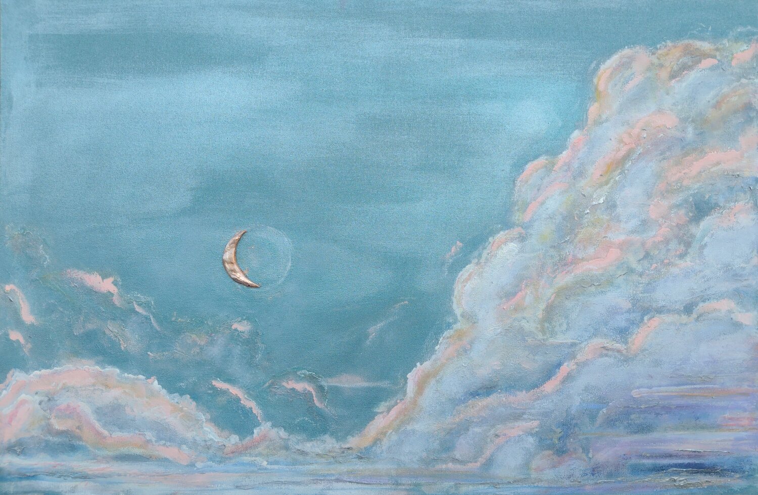 Luna de ensueño Juliana María de los Ángeles Modenutti Original painting for sale