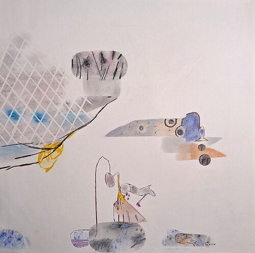 Le chien by yves minssart, Drawing for Sale on Select