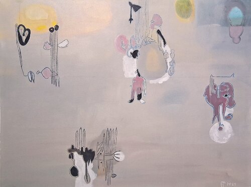 Clusters by yves minssart, Painting for Sale on Select