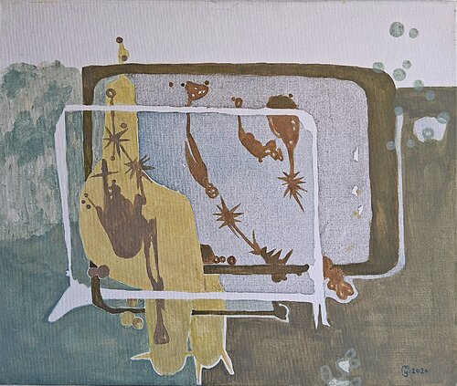 Passages aquatiques by yves minssart, Painting for Sale on Select