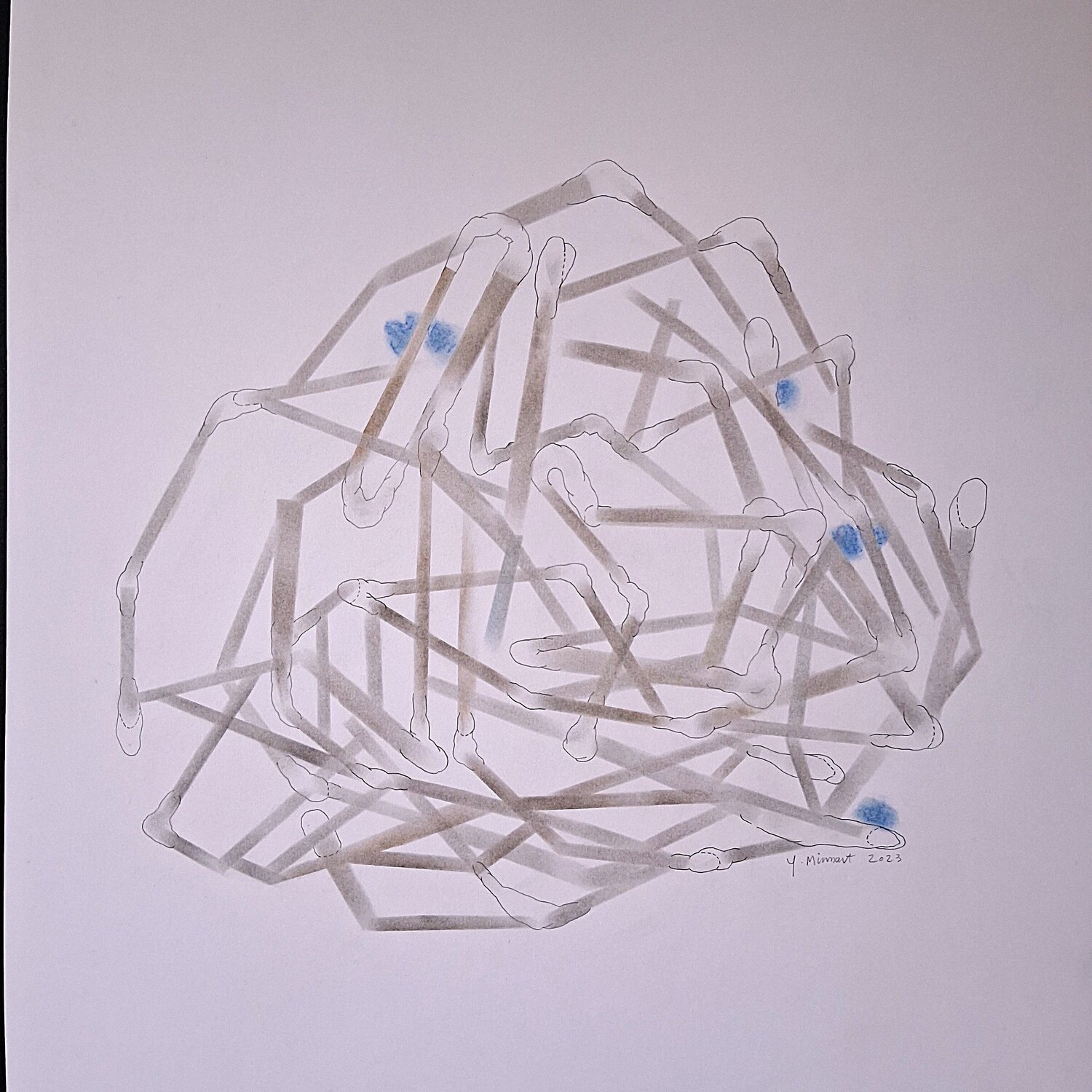 Articulations yves minssart Drawing for sale