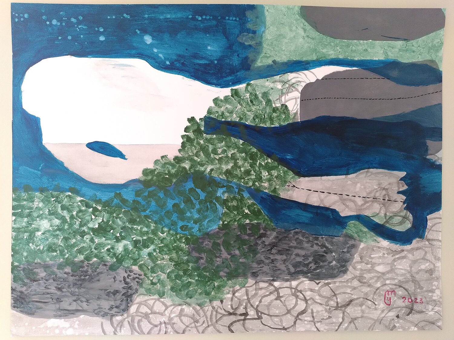 Ondine yves minssart Original painting for sale