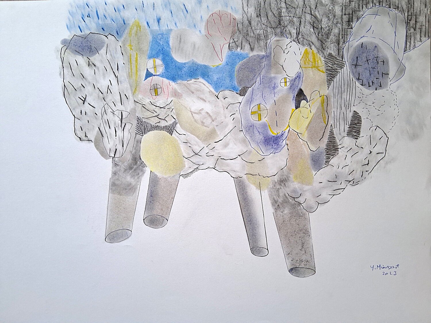 Cônes yves minssart Drawing for sale