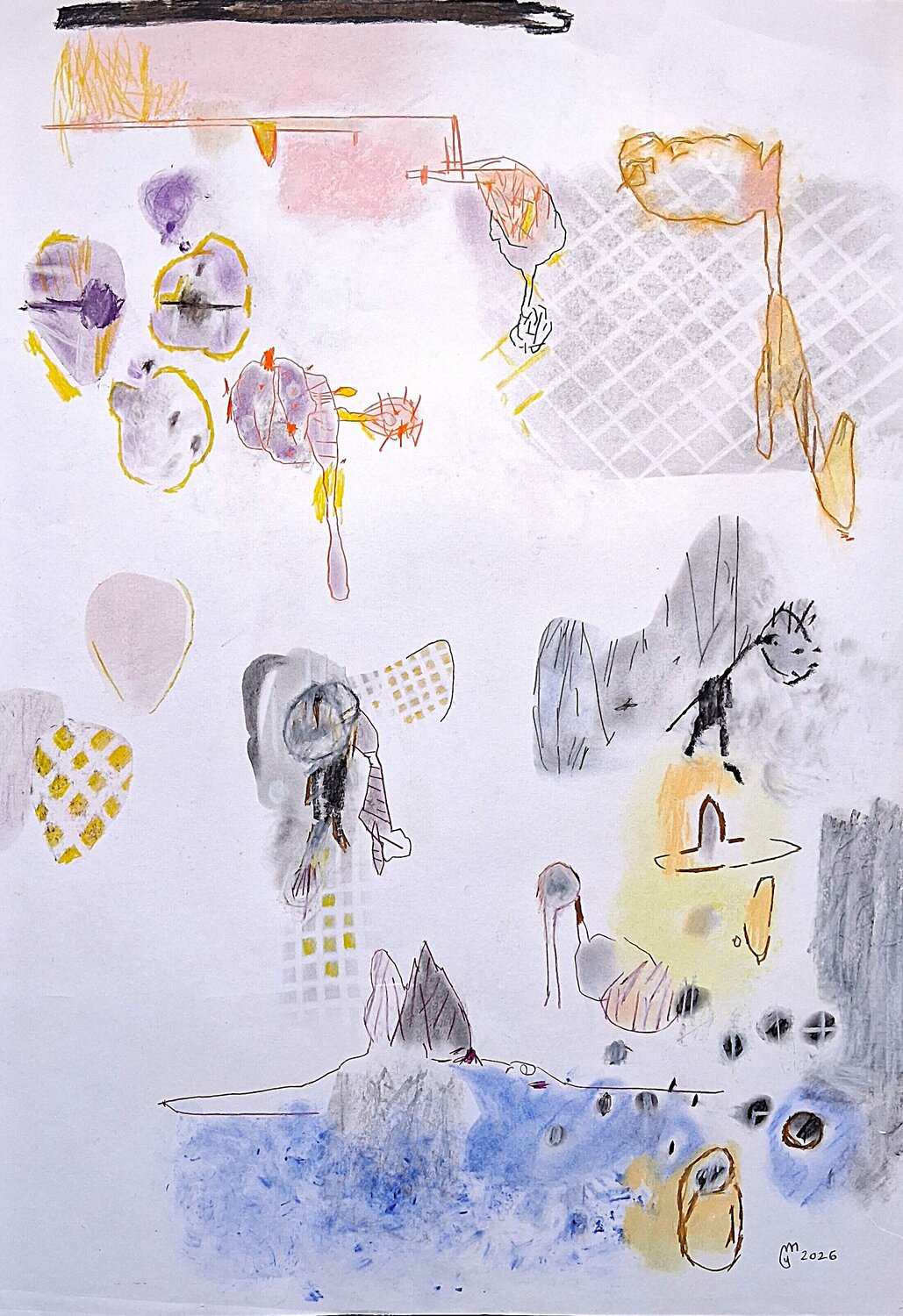 Éclatement yves minssart Drawing for sale