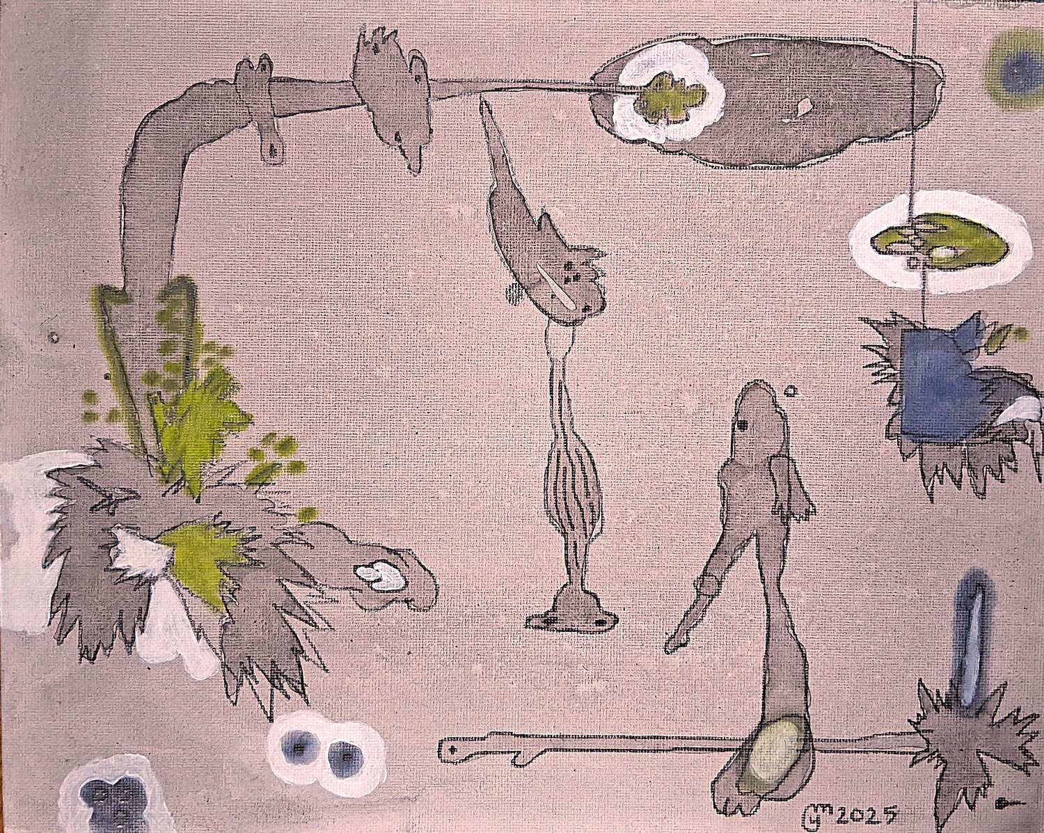 Glurp yves minssart Original painting for sale