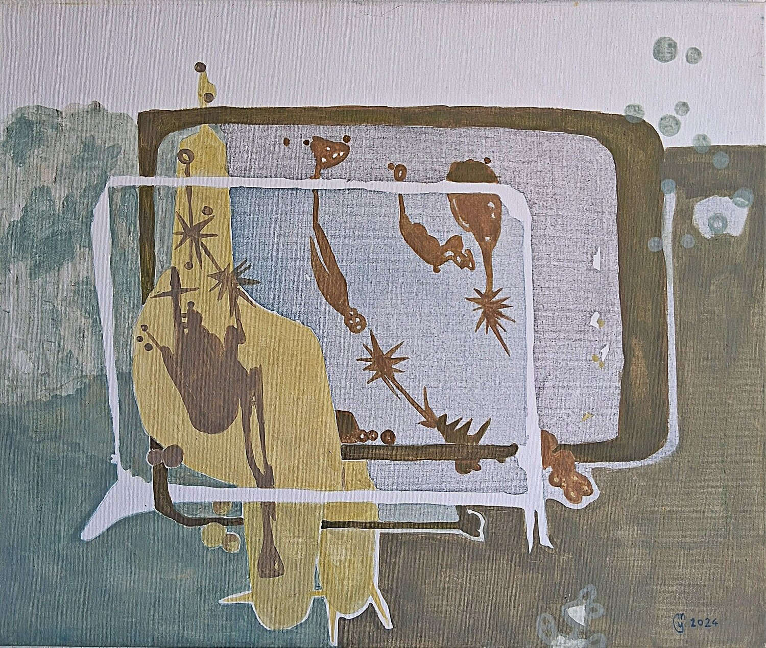Passages aquatiques yves minssart Original painting for sale