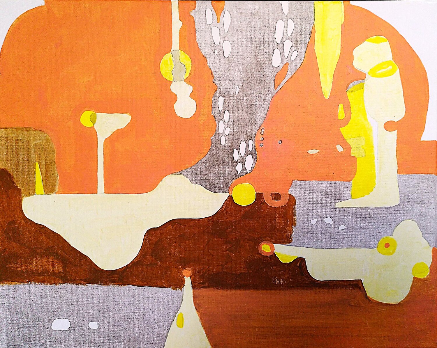 Sous la voûte yves minssart Original painting for sale
