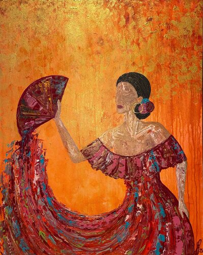 Woman Defiant by Fie Freja Sandkamm, Painting for Sale on Select