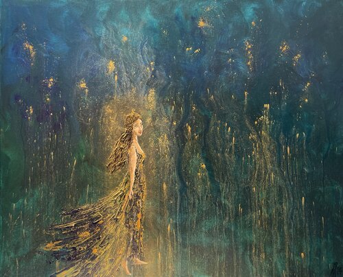 Star Gazing by Fie Freja Sandkamm, Painting for Sale on Select