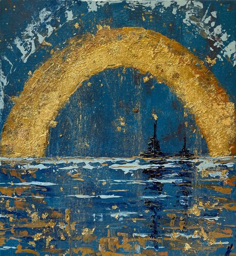 Chasing Stars by Fie Freja Sandkamm, Painting for Sale on Select