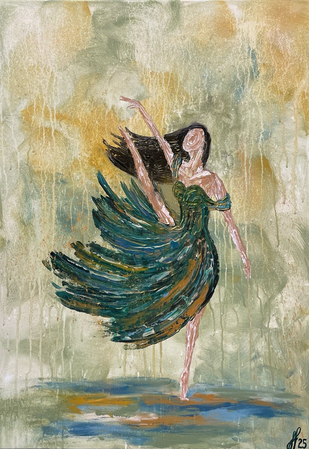 Salome Longing Fie Freja Sandkamm Original painting for sale
