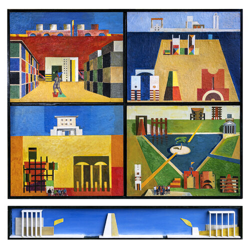 QUATTRO PAESAGGI + UNO by Sergio Franzosi, Painting for Sale on Select