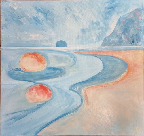 Sea swirls by Grace Pattinson, Painting for Sale on Select