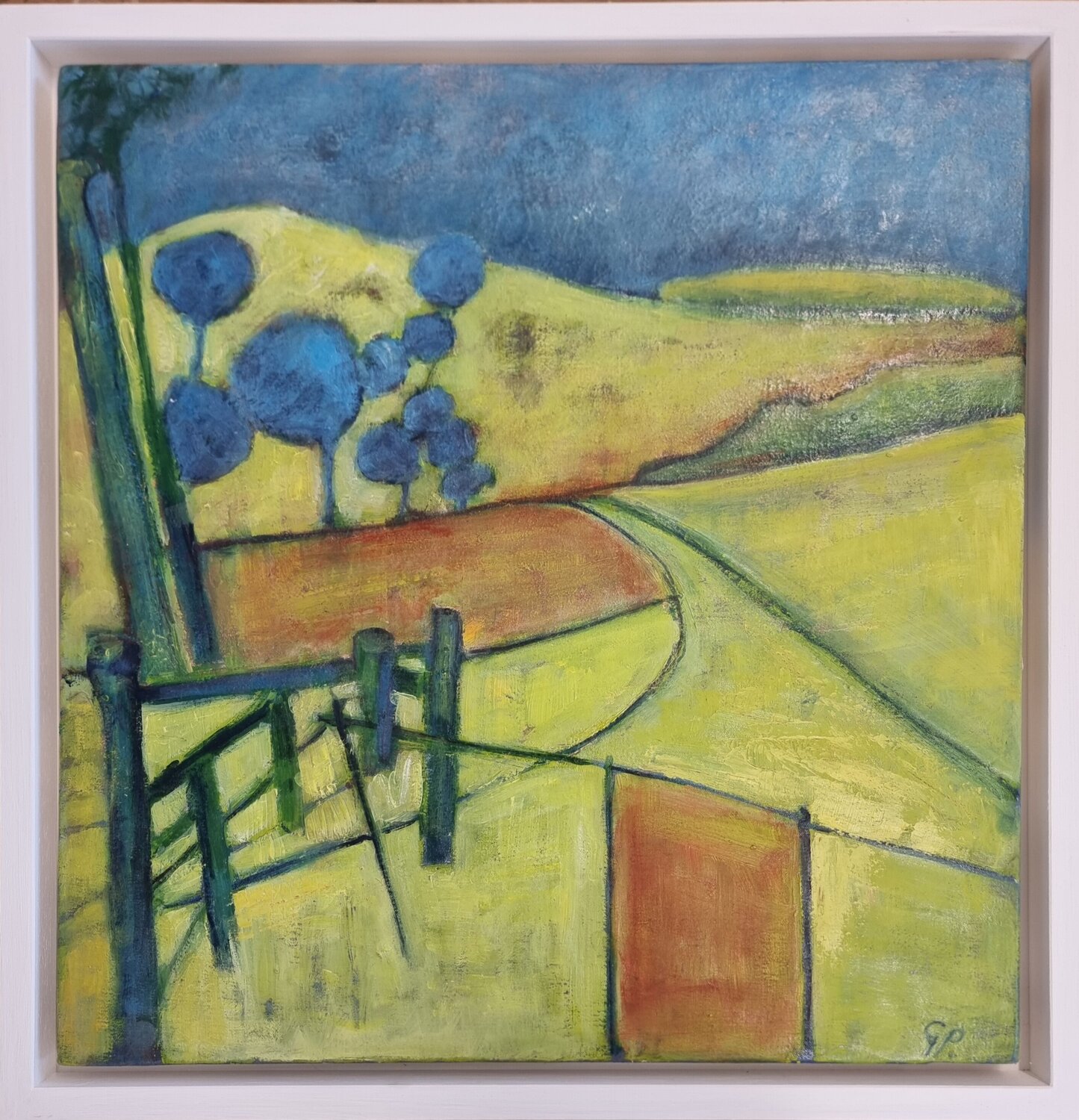 Yellow Fields 2 Grace Pattinson Original painting for sale