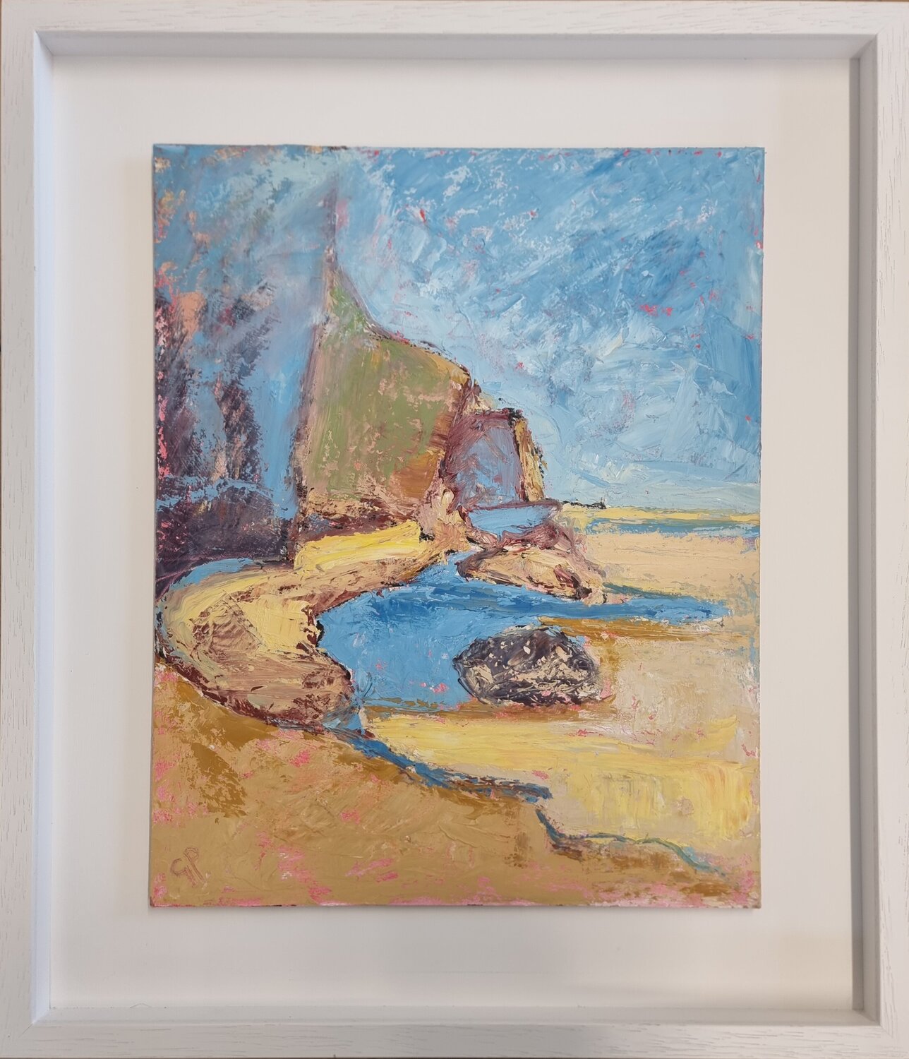 Trevone Rock Pools Grace Pattinson Original painting for sale