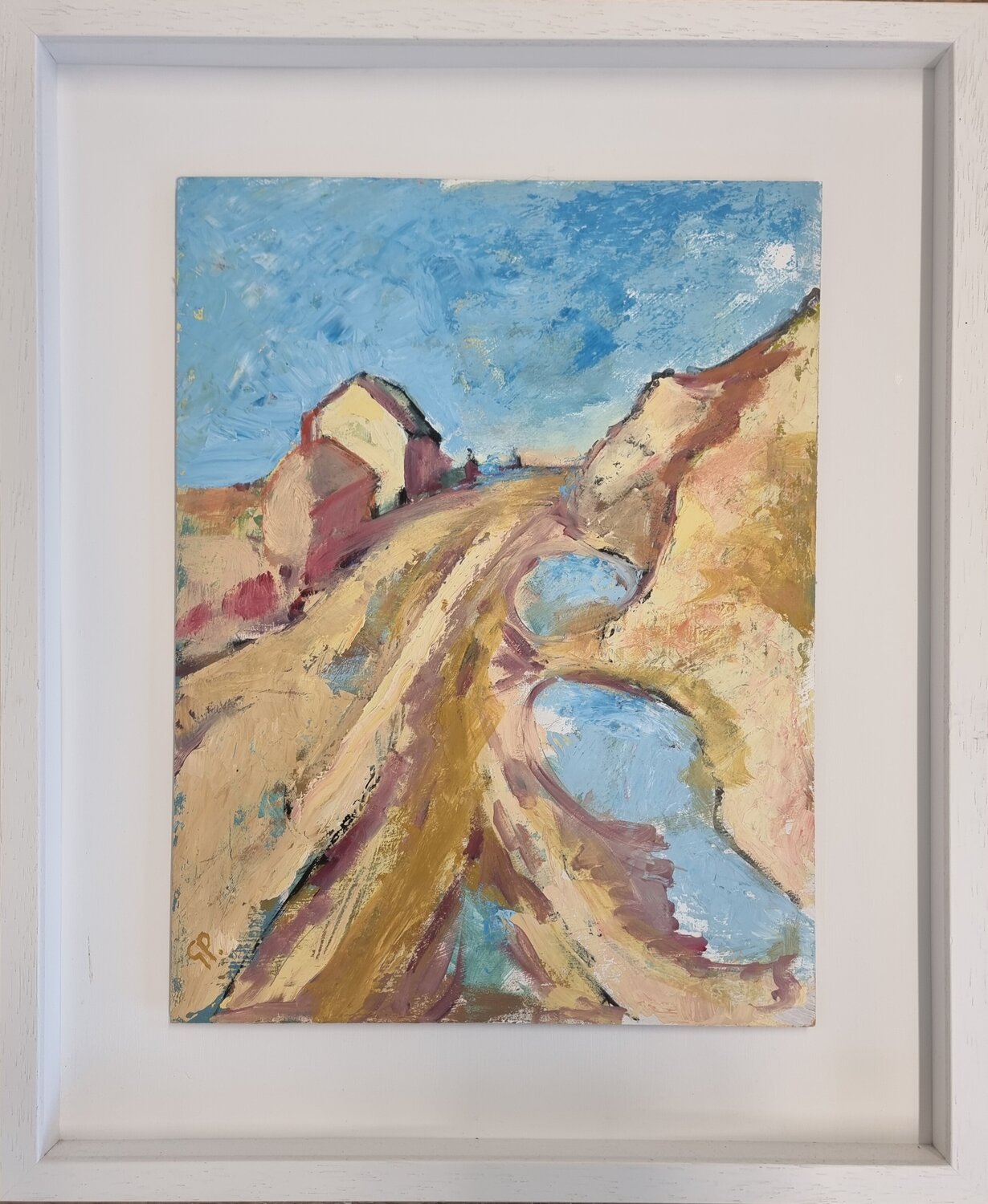 Cottage in the Sand Dunes Grace Pattinson Original painting for sale