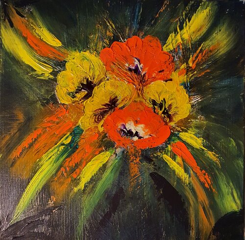 Imaginary Flowers by Gordana Brousek, Painting for Sale on Select