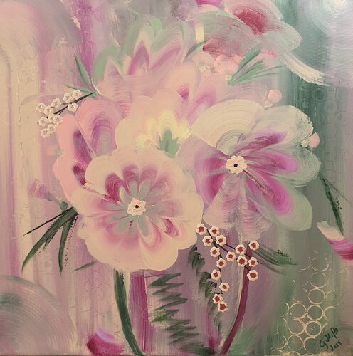 Blossom Poetry #IV by Gordana Brousek, Painting for Sale on Select