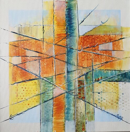 Layered#00 by Gordana Brousek, Painting for Sale on Select