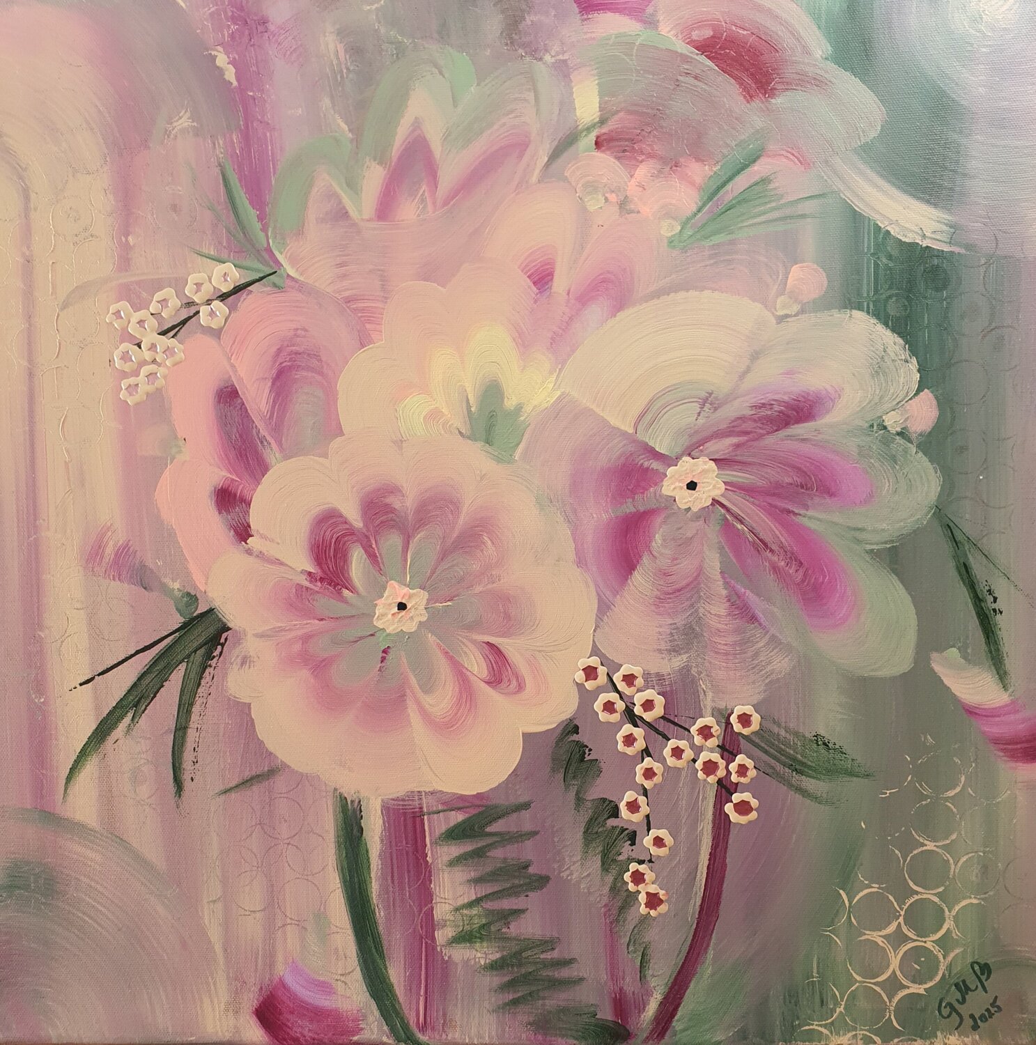 Blossom Poetry #IV Gordana Brousek Original painting for sale