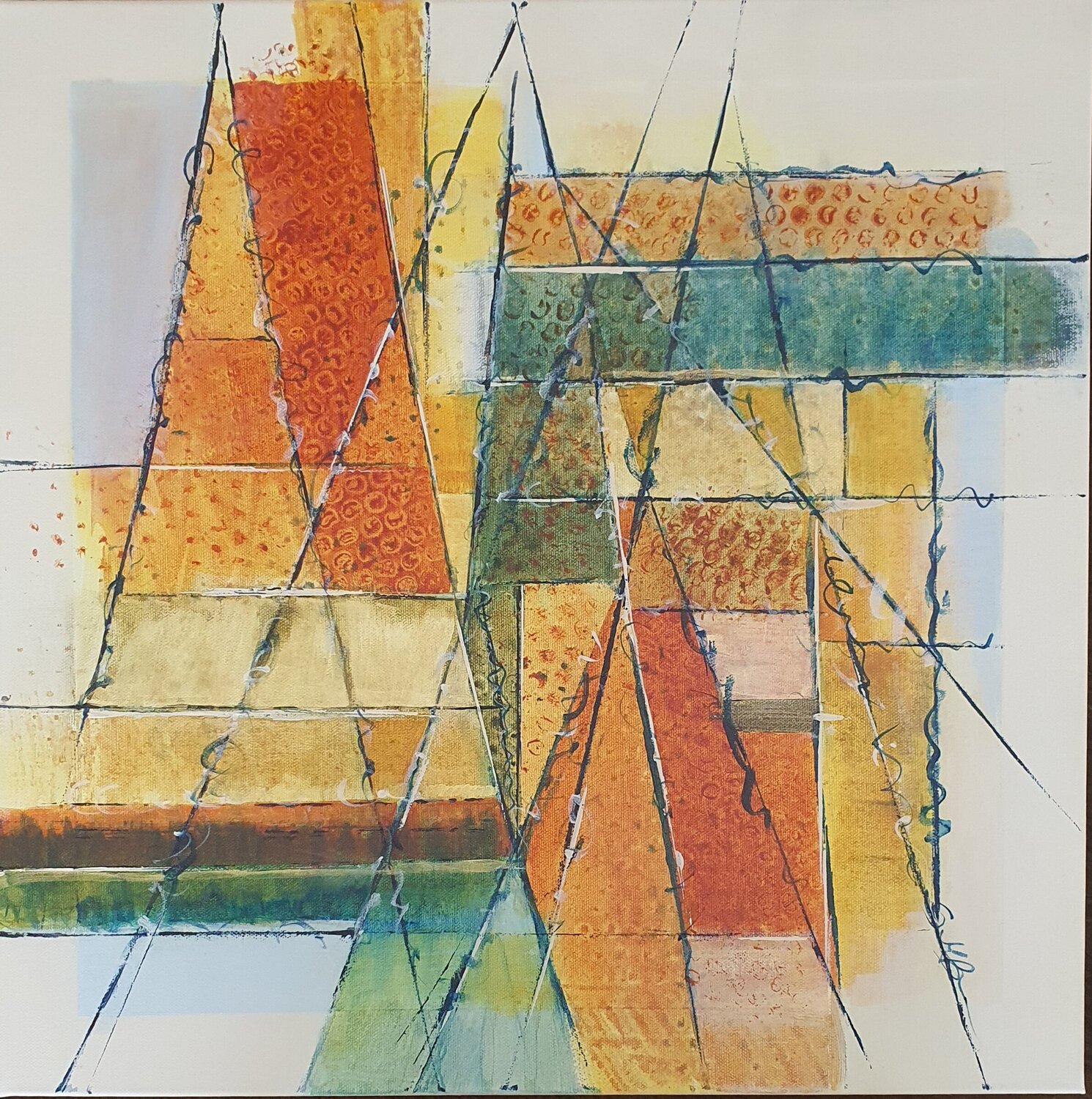 Layered#01 Gordana Brousek Original painting for sale