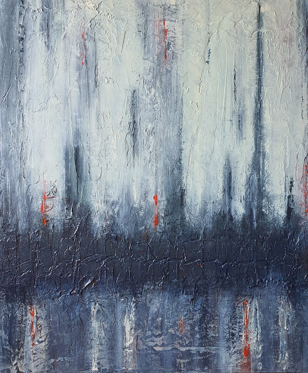 Traces Beneath the Surface I -  Silent Horizon 20260507 Gordana Brousek Original painting for sale