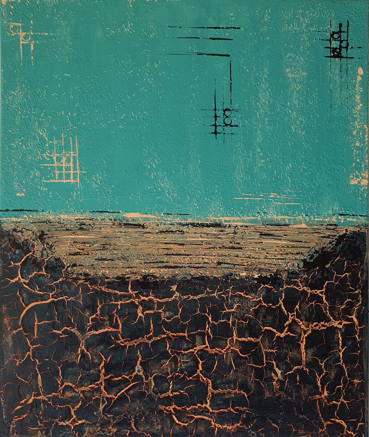 Traces Beneath the Surface # 06 Gordana Brousek Original painting for sale