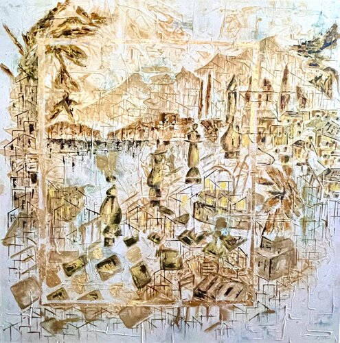Ceresio. L’approdo by Angelica Vittone, Painting for Sale on Select