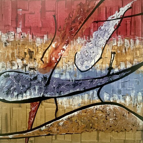 Natural, elemental - Vibes by Angelica Vittone, Painting for Sale on Select