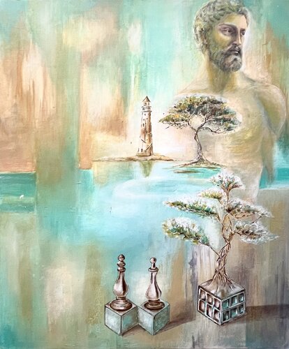 Dove l’acqua ricorda by Angelica Vittone, Painting for Sale on Select