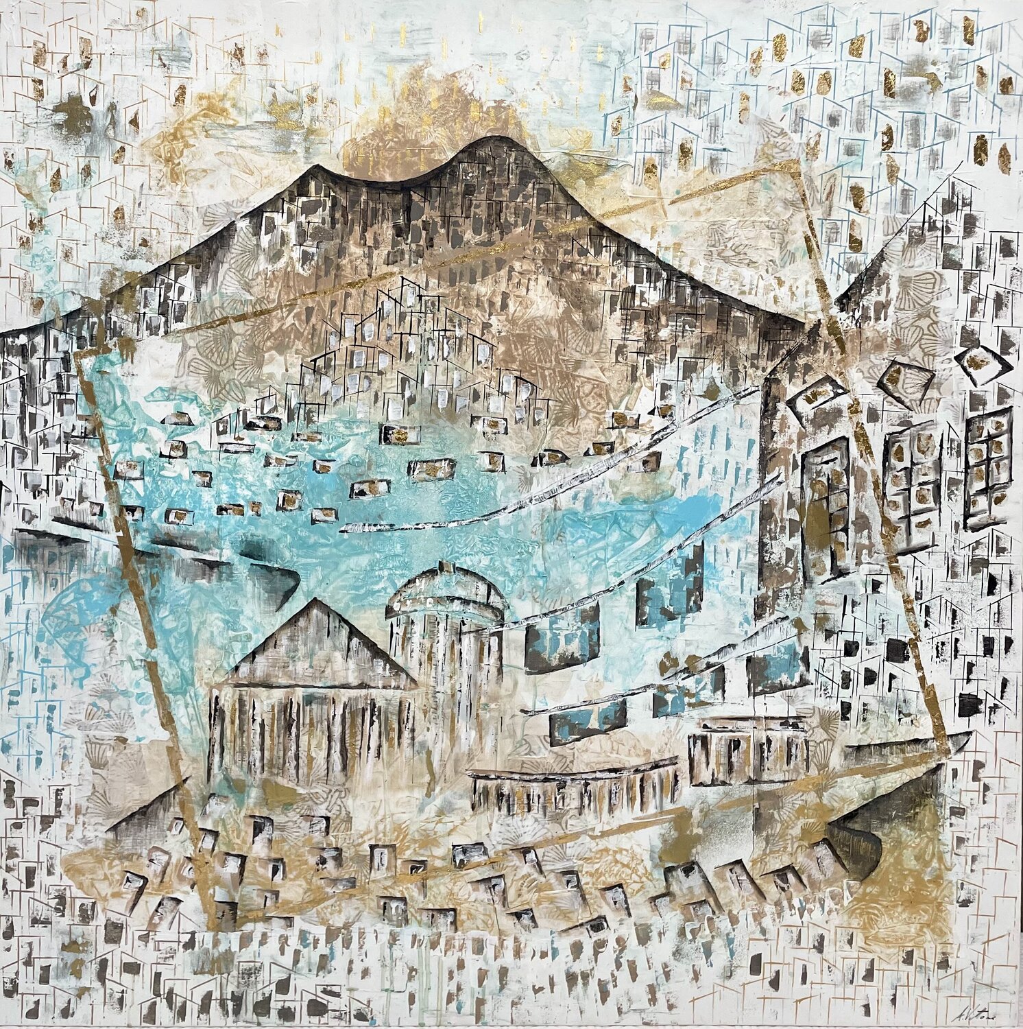 Napoli. Il grande sogno Angelica Vittone Original painting for sale